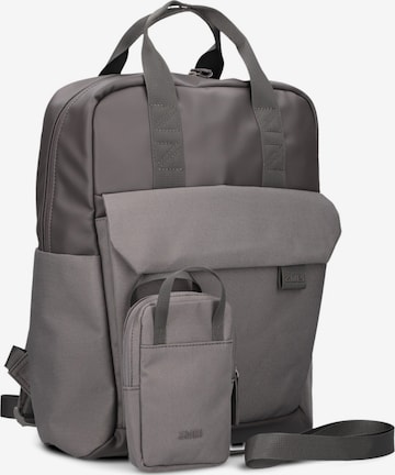 ZWEI Backpack 'LOU LUR160' in Grey: front