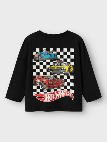 NAME IT Μπλουζάκι 'NMMDRUM HOTWHEELS' σε μαύρο