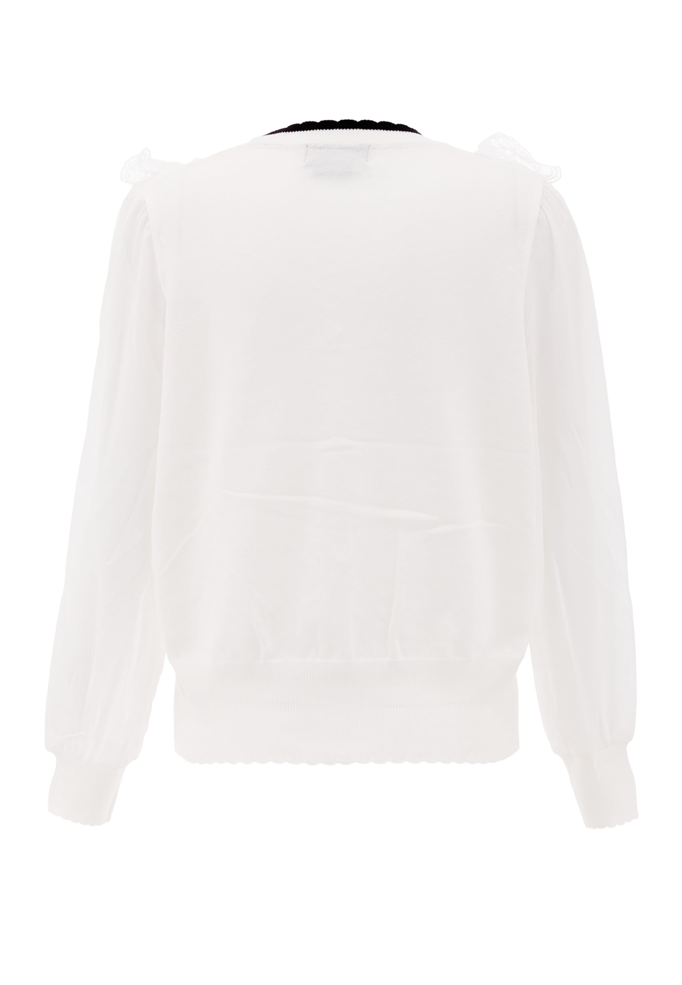 NAEMI Cardigan i hvid