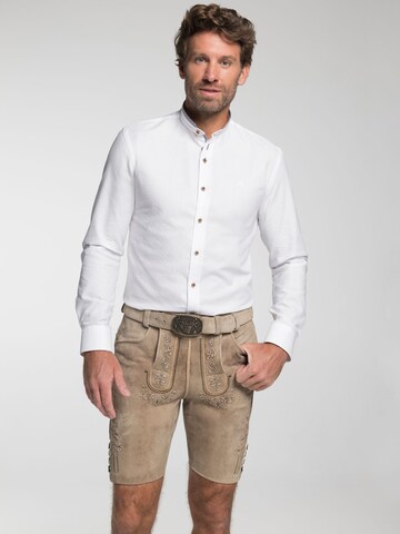 SPIETH & WENSKY Slim fit Traditional button up shirt in White