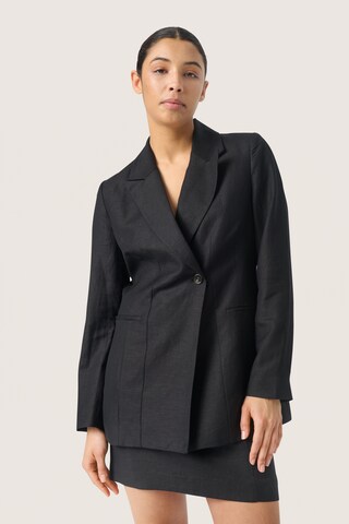 SOAKED IN LUXURY Blazer 'Malia' in Black: front