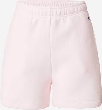 Regular Pantaloni de la Champion Reverse Weave pe roz: față