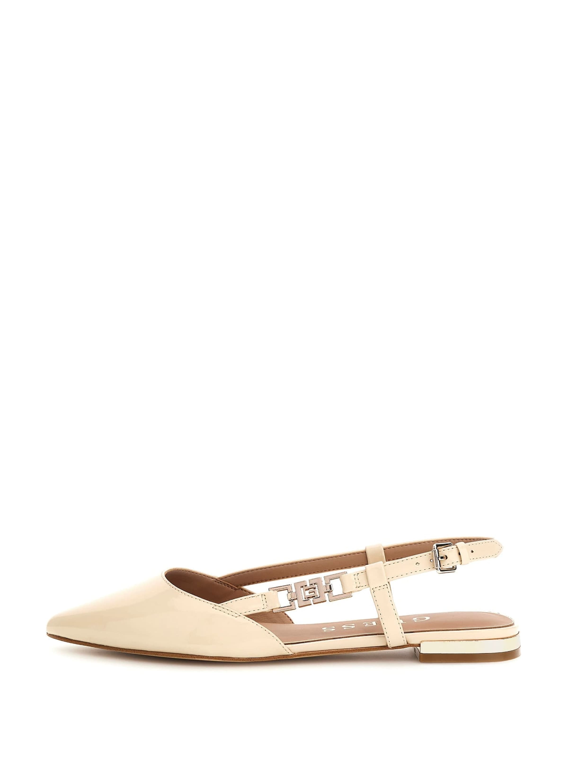 GUESS Riemchenballerina in Beige: Vorderseite