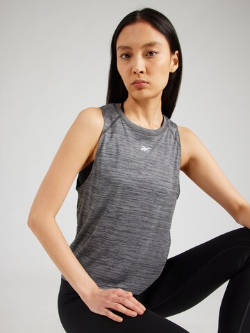 Reebok Спортивный топ в Черный: спереди