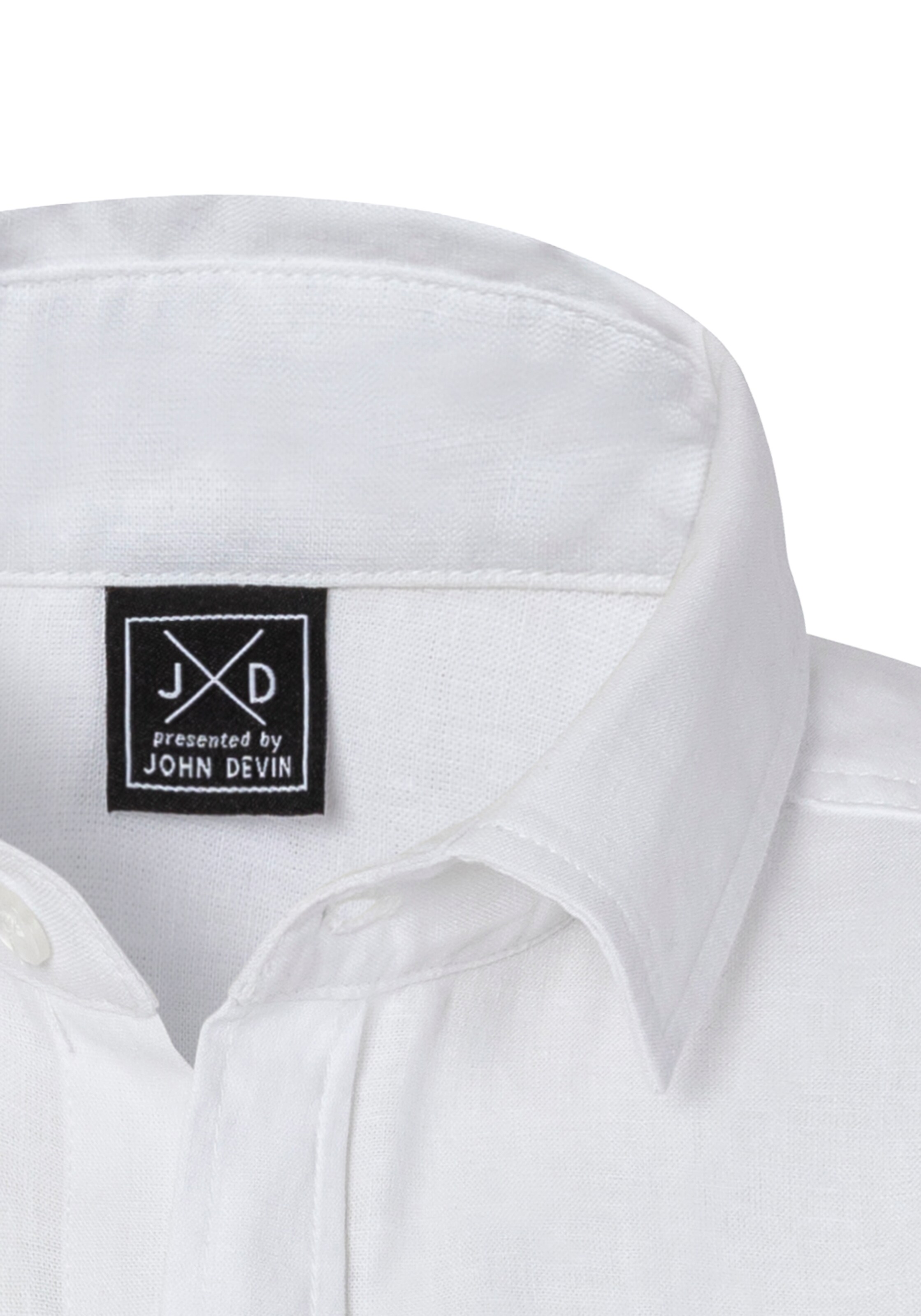JOHN DEVIN Regular Fit Hemd in Weiß