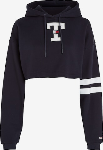 Tommy Jeans - Sweatshirt 'Letterman' em azul: frente