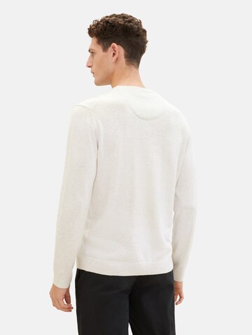 TOM TAILOR Sweater in White