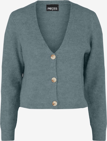 PIECES Knit cardigan 'Ellen' in Blue: front