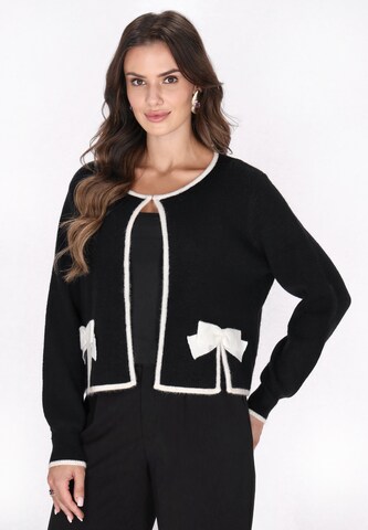 Cardigan faina en noir : devant