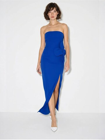 Bianco Lucci Jurk 'Maxi' in Blauw: voorkant