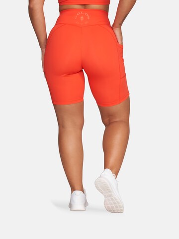 GOLD´S GYM APPAREL Skinny Sportsbukser 'JODIE' i rød