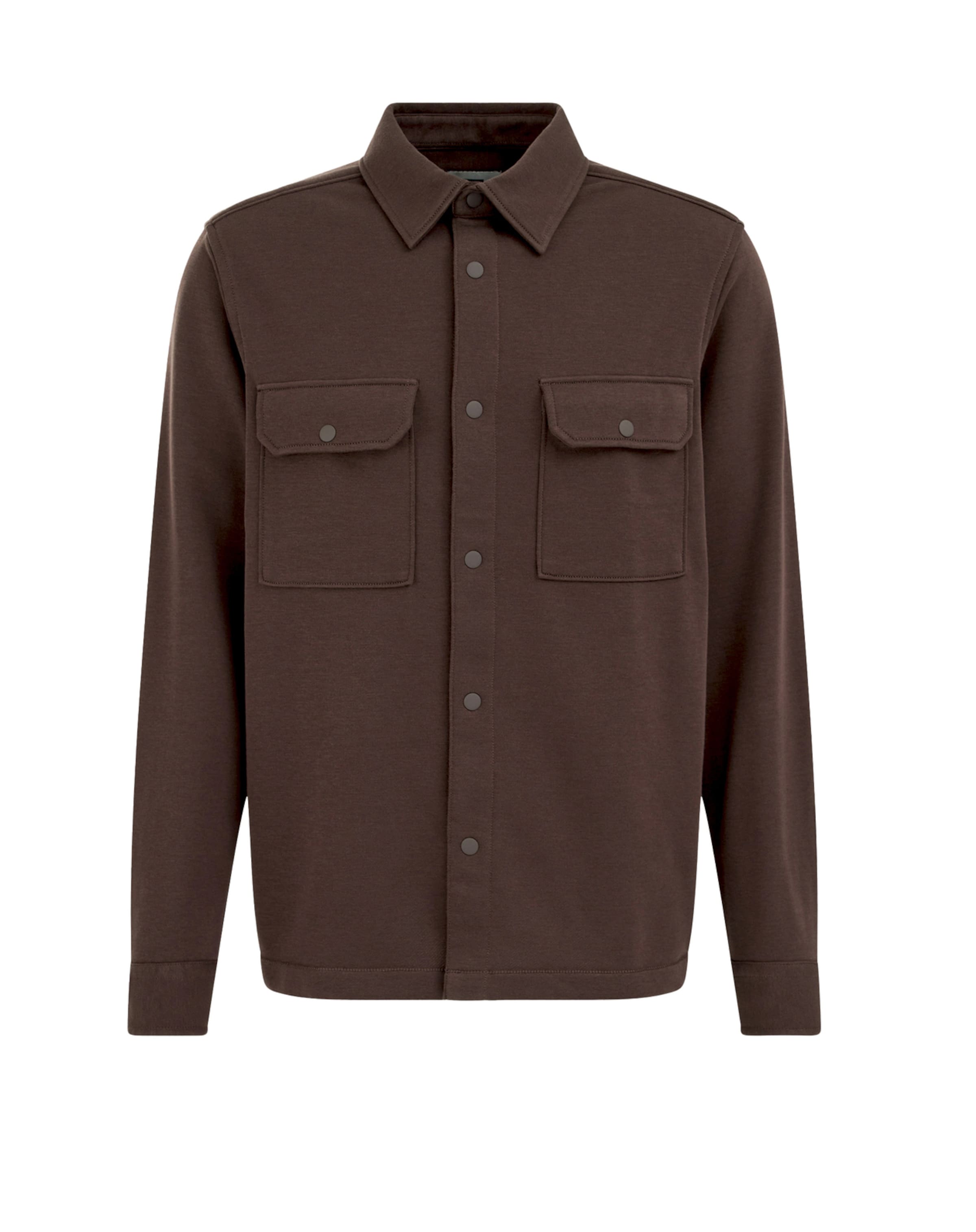 WE Fashion Kevad-sügisjope, värv pruun: eest vaates