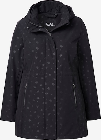 Ulla Popken Weatherproof jacket in Black: front