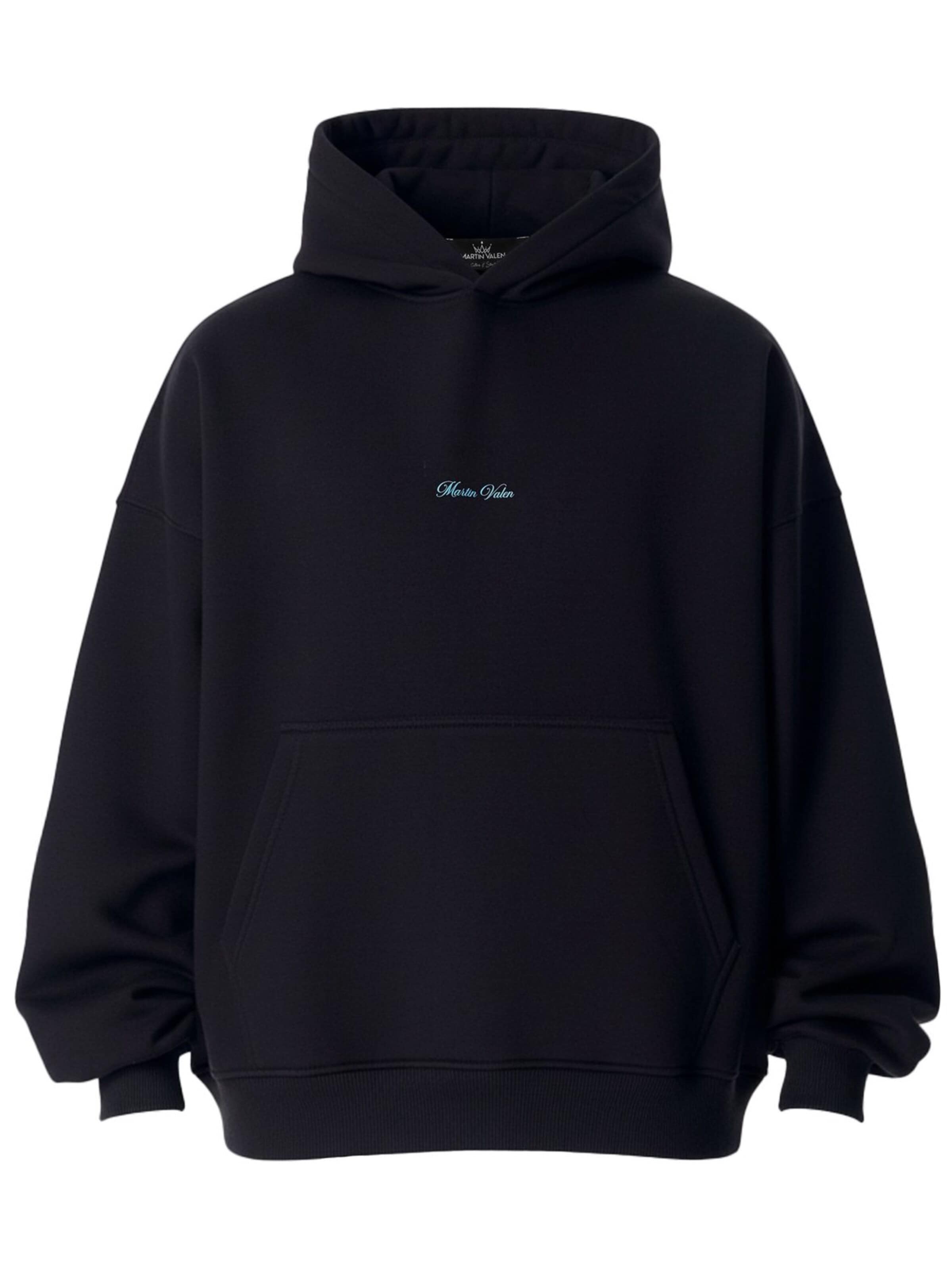 MARTIN VALEN Sports sweatshirt in Black