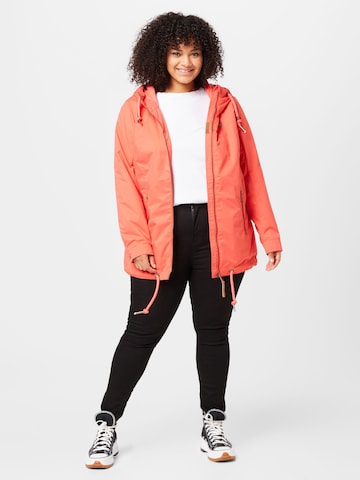 Ragwear Plus Between-Season Jacket 'ZUZKA' in Red