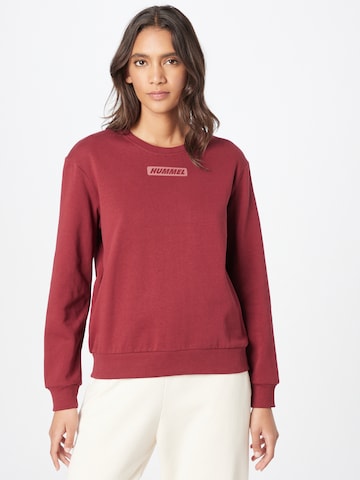 Hummel Sportief sweatshirt in Rood: voorkant