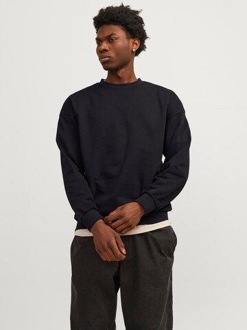 JACK & JONES Sweatshirt 'Stagger' in Zwart: voorkant