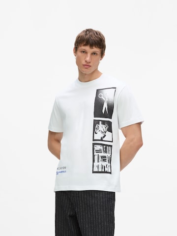 KARL LAGERFELD JEANS Футболка в Белый: спереди