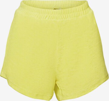 Regular Pantalon ESPRIT en jaune : devant