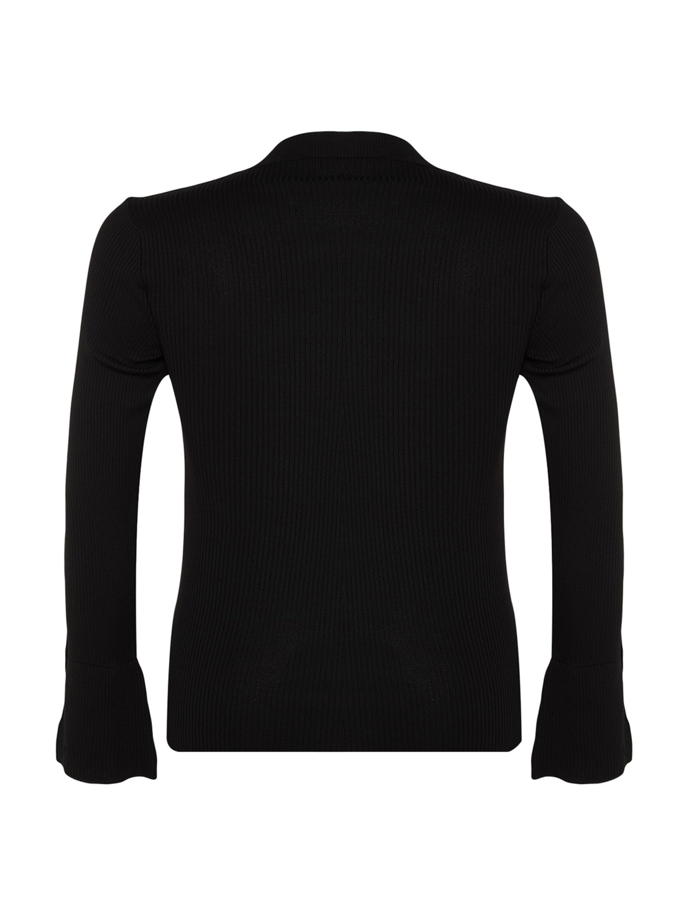 Trendyol Curve Pulóver - fekete