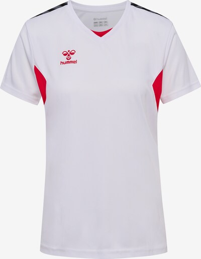 Hummel T-shirt fonctionnel 'AUTHENTIC PL ' en gris / rouge sang / noir / blanc, Vue avec produit