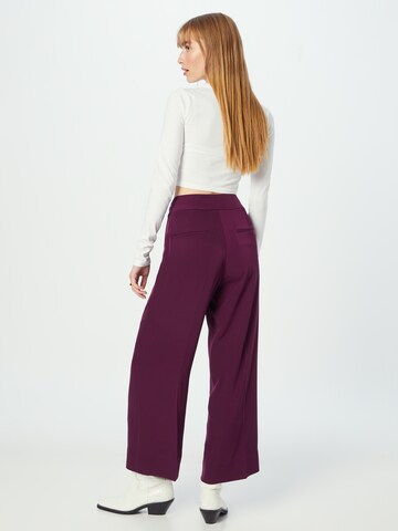 InWear Szeroka nogawka Spodnie w kant 'Zhen' w kolorze fioletowy