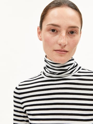 ARMEDANGELS Longsleeve STRIPES in Schwarz