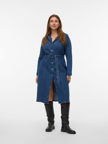 Abito camicia 'VMCTelly' di Vero Moda Curve in blu