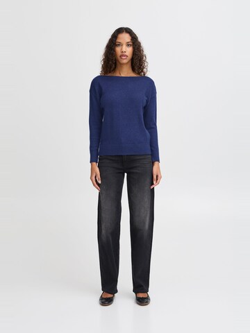 ICHI Sweater ' IHSELA LS ' in Blue