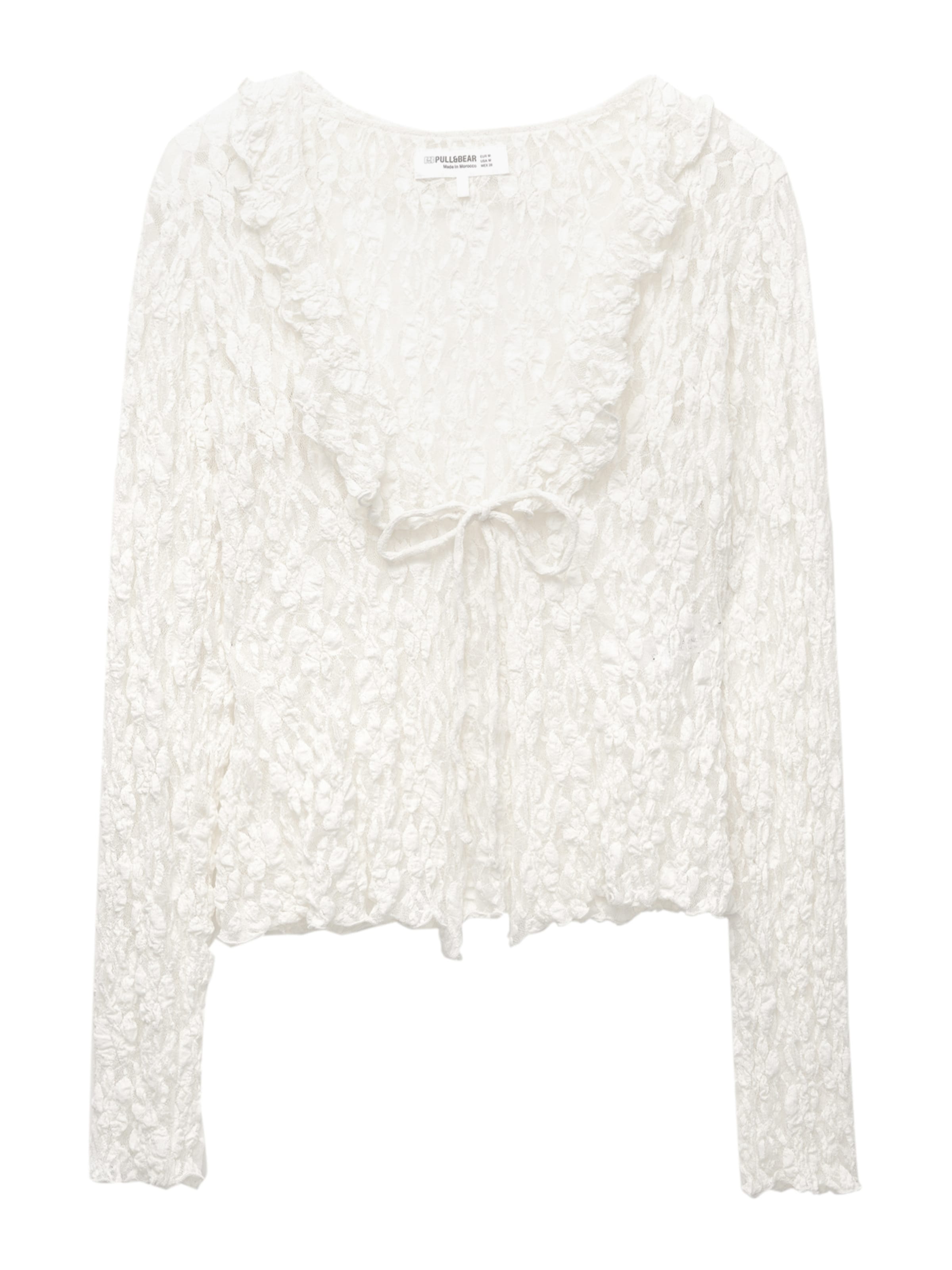 Pull&Bear Bluse in Beige: Vorderseite