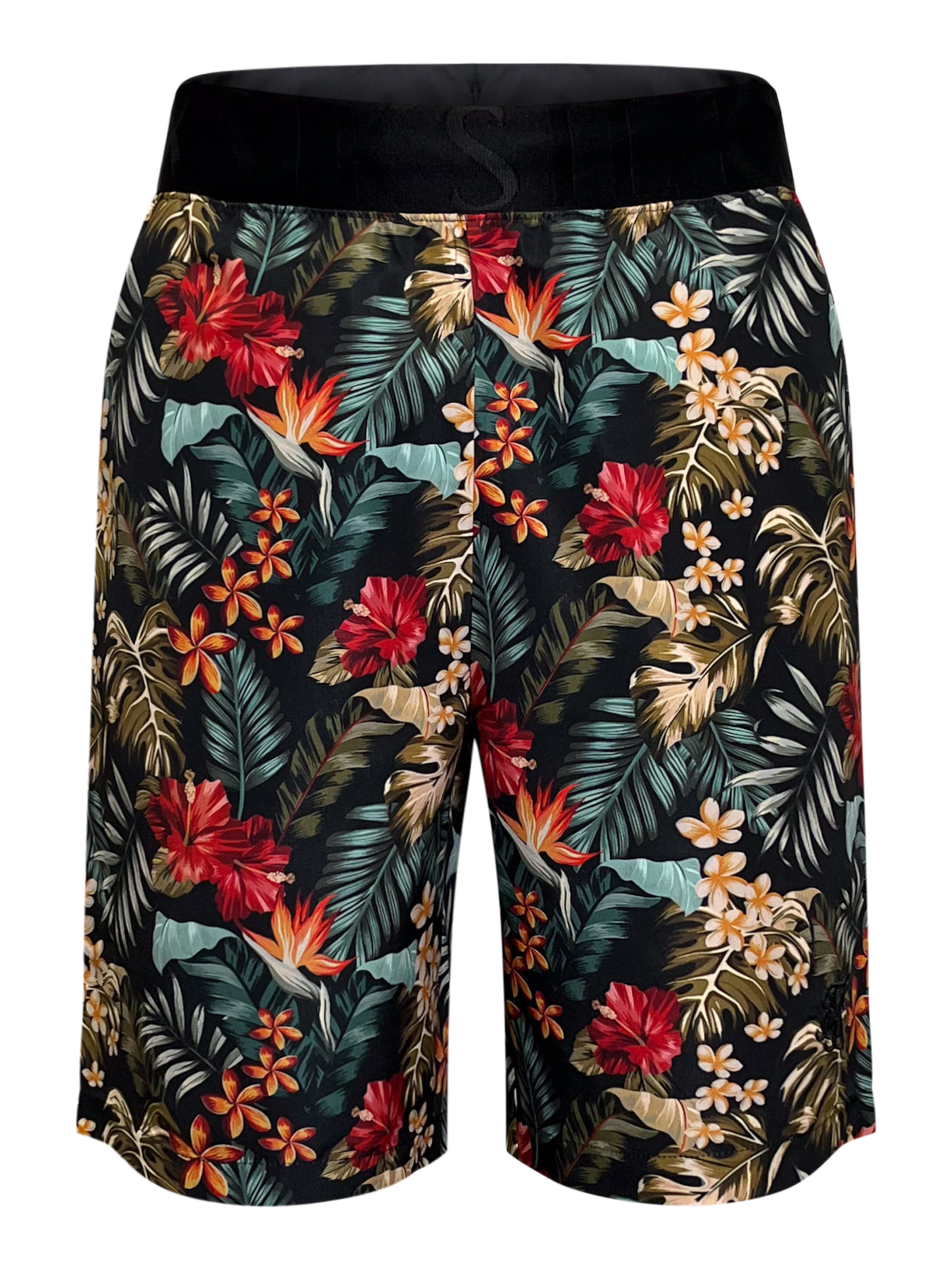 SikSilk Regular Trousers in Black: front