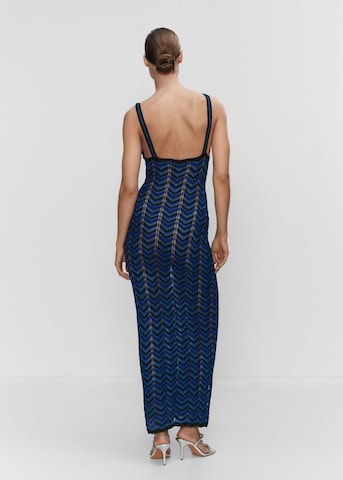 MANGO Knitted dress 'Exit' in Blue