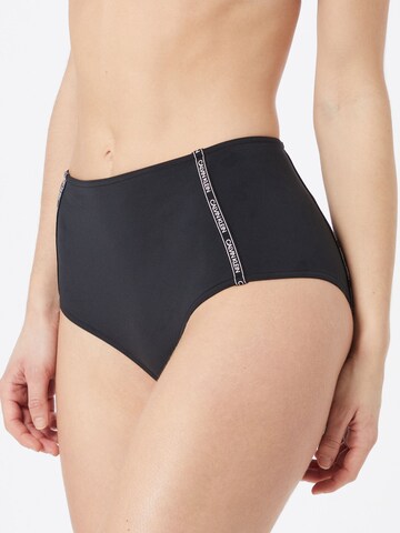 Calvin Klein Swimwear Bikini Bottoms in Black: front