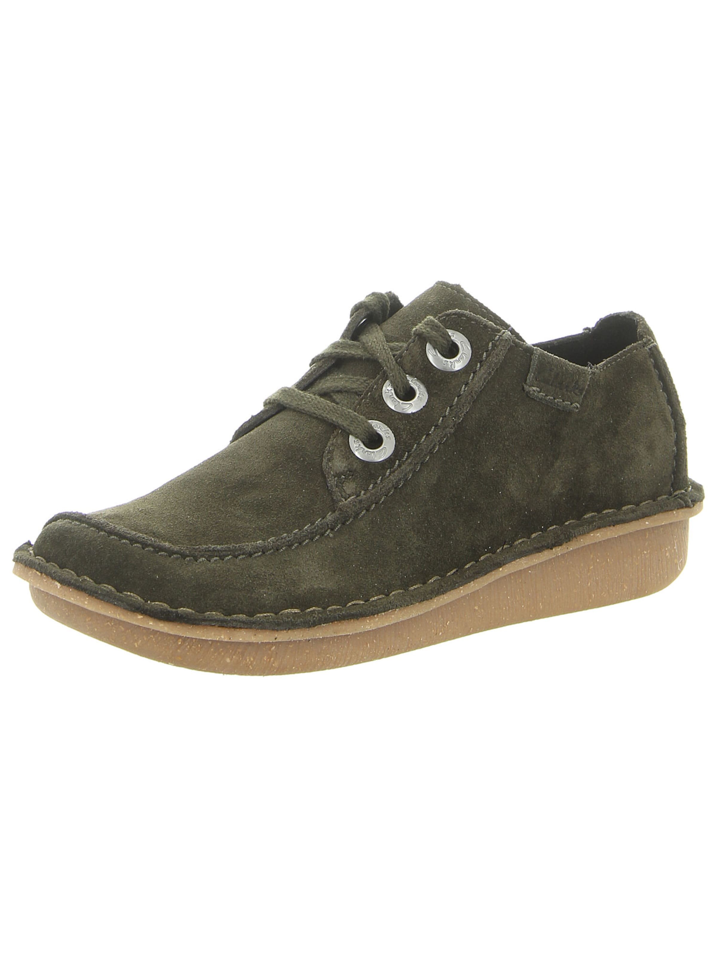 CLARKS Schnürschuh in Grün: Vorderseite