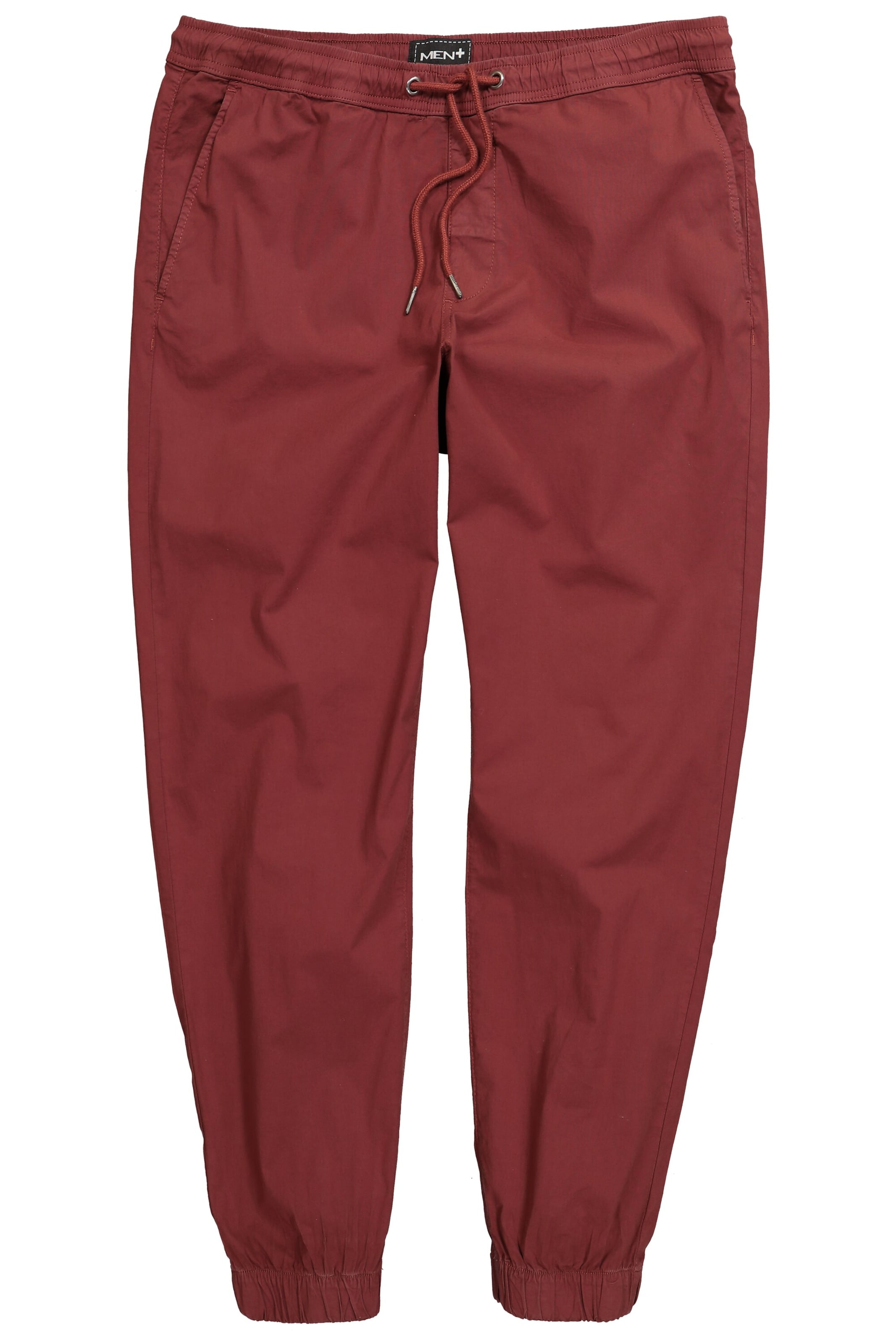 Men Plus Tapered Broek in Bruin: voorkant