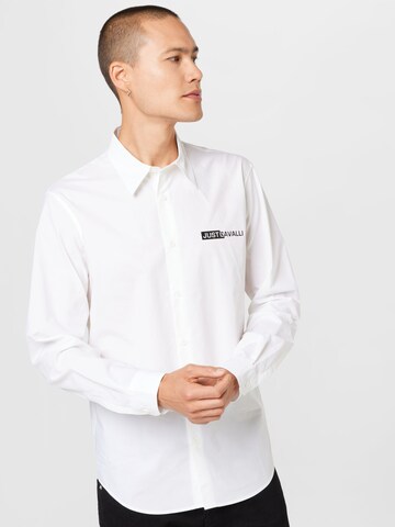 Just Cavalli - Regular Fit Camisa 'POPLIN DAVID' em branco: frente