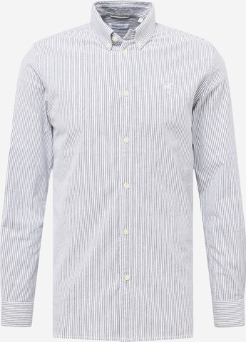 KnowledgeCotton Apparel Button Up Shirt in White: front