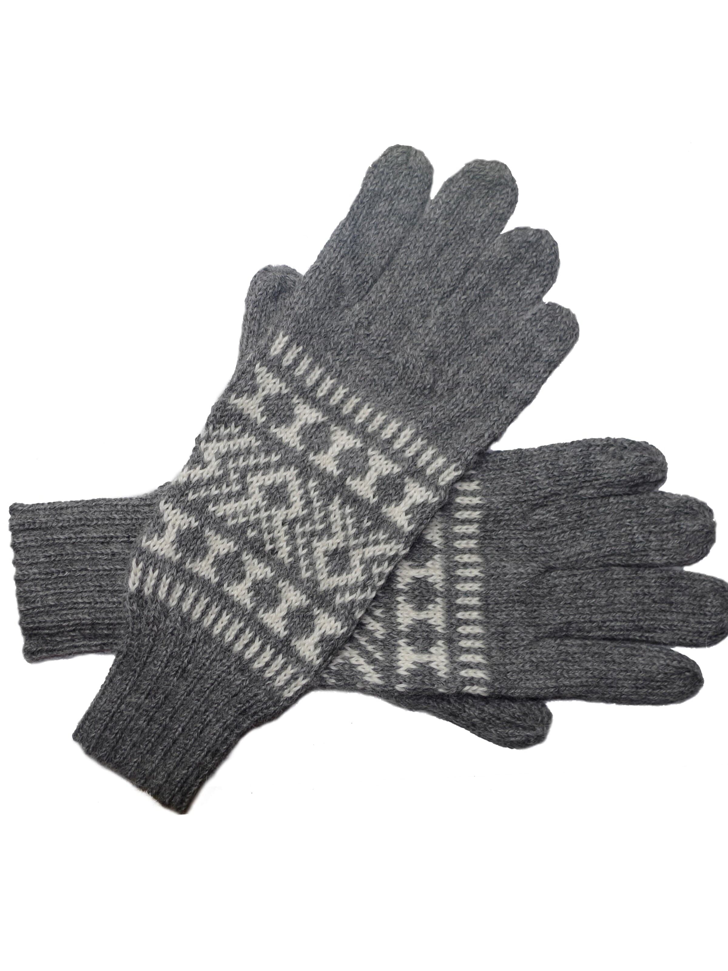 Posh Gear Full finger gloves 'Guantofigura' in Grey: front