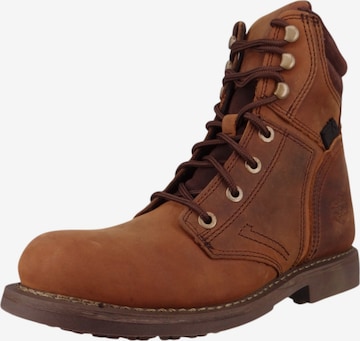 Bottines à lacets 'Darnel' Harley Davidson en marron : devant