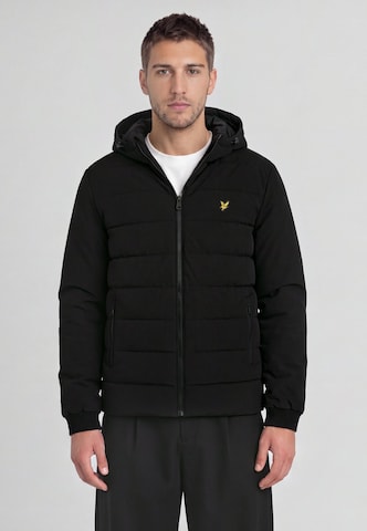 Lyle & Scott - Casaco meia-estação em preto: frente