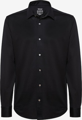 Boggi Milano Slim Fit Businesskjorte i svart: forside