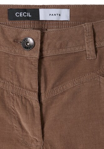 CECIL Slim fit Pants in Brown
