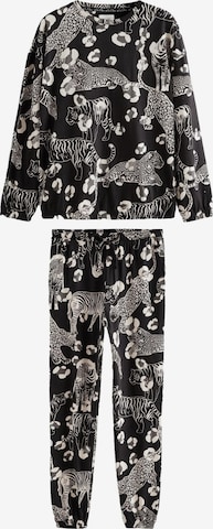 NextPidžama - crna boja: prednji dio