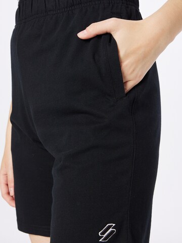 Superdry Regular Workout Pants 'Code Essential' in Black