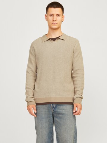 Pull-over 'JPRBLABani' JACK & JONES en gris : devant