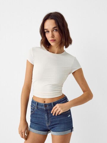 Bershka Regular Jeans i blå: framsida