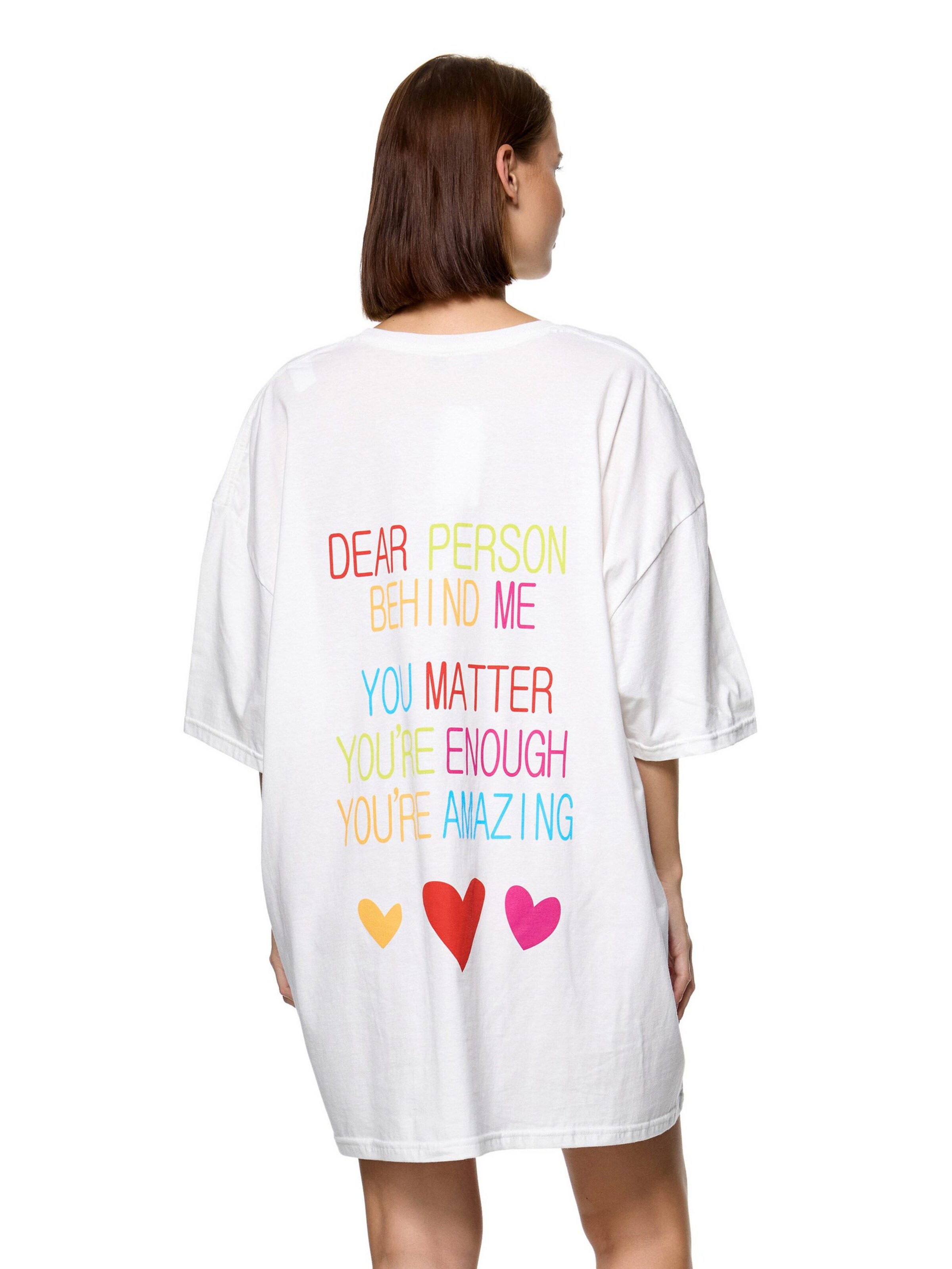 Worldclassca Oversizeshirt 'No Matter'‌‌‌‌‌‌‌‌ in Weiß