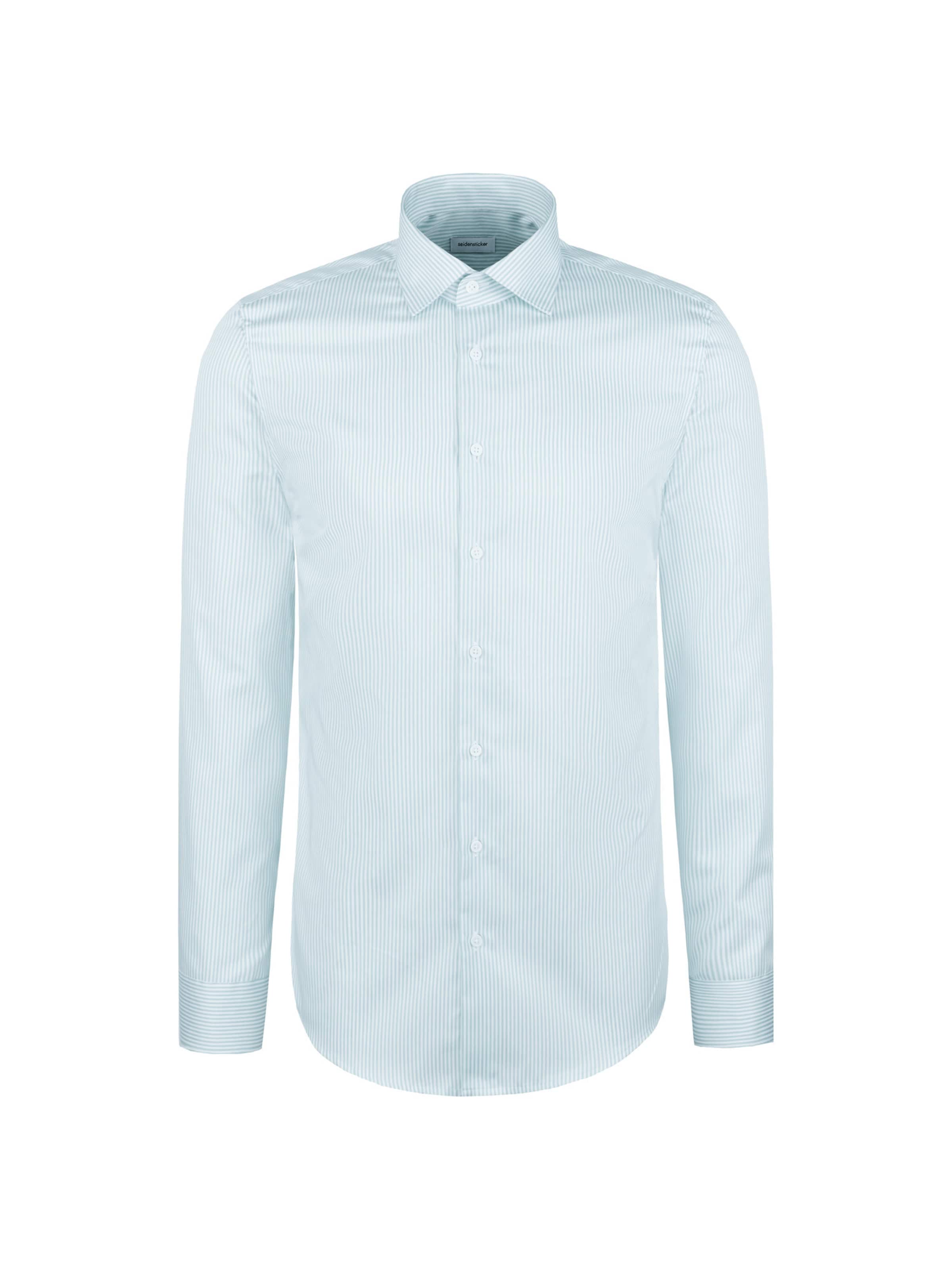 SEIDENSTICKER Slim fit Overhemd in Groen: voorkant