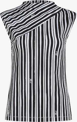 Karl Lagerfeld Bluse in Schwarz: Vorderseite