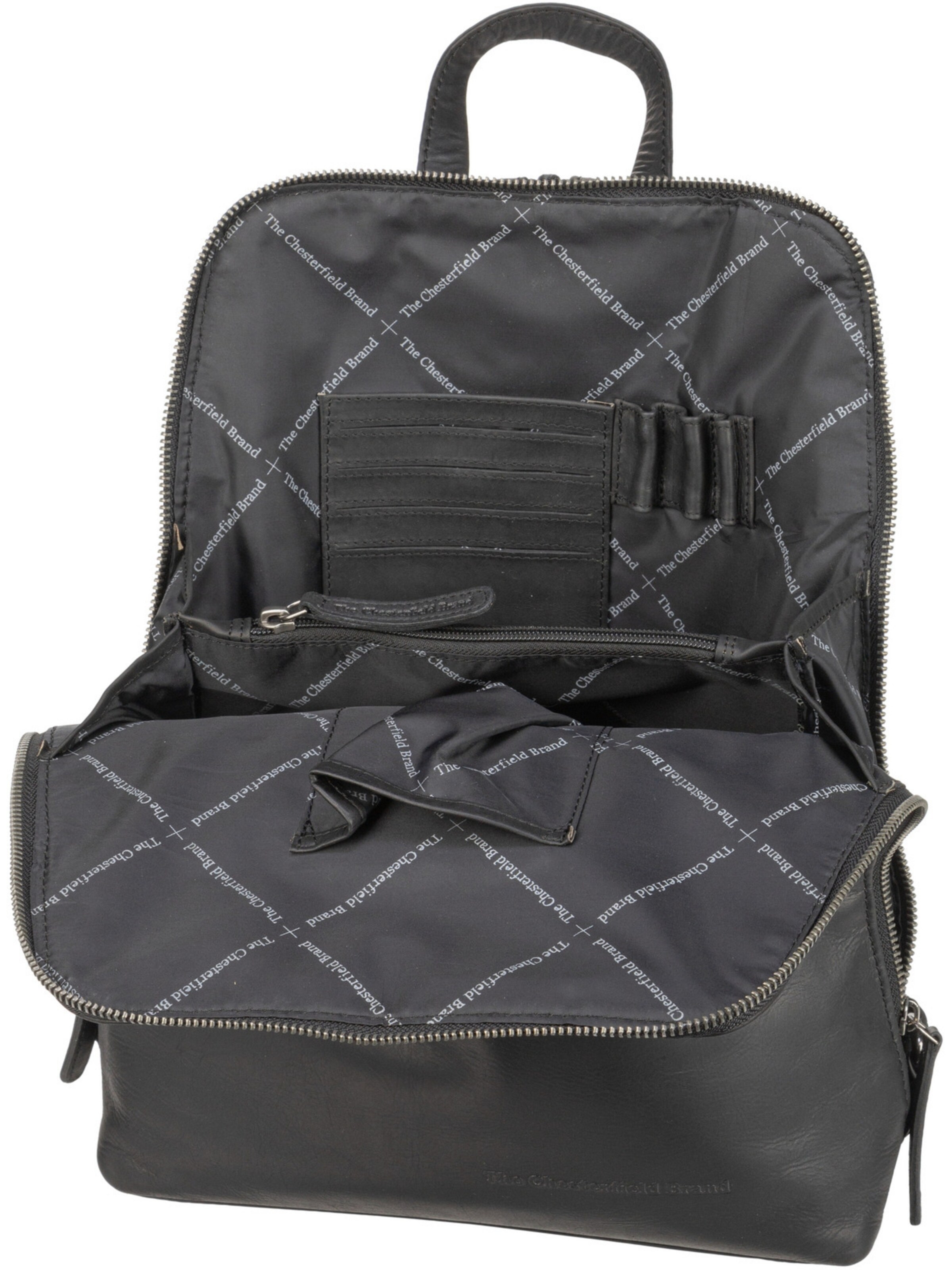 The Chesterfield Brand Backpack 'Wax Pull Up Amanda' in Black